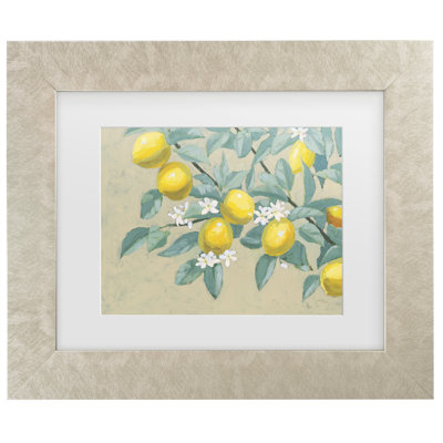 Œuvre encadrée, branche de citron