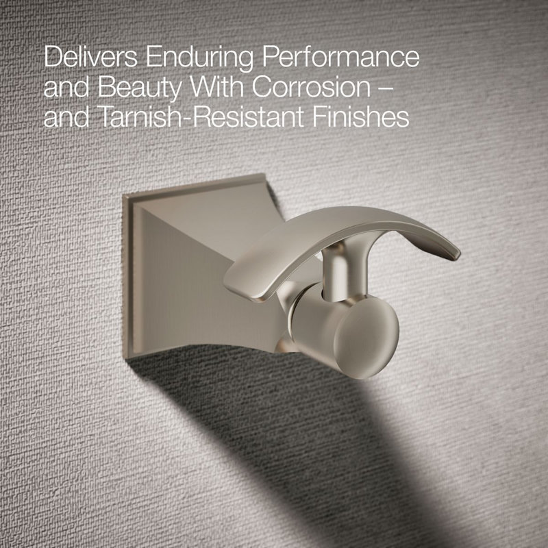 Memoirs® Wall Mounted Robe Hook, Vibrant Brushed Nickel