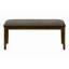 Banc, rectangulaire, rembourré, bois, salle à manger, cuisine, entrée, bois massif brun