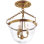 Chapman & Myers Country Semi-Flush Bell Jar Lantern