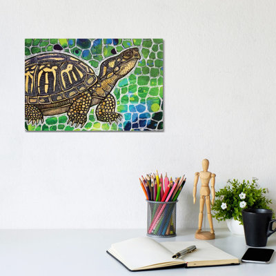 Eastern Box Turtle by Lynnette Shelley - Wrapped Canvas Painting