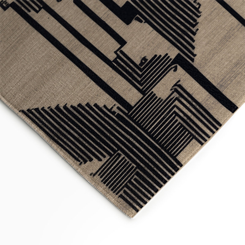 Tapis intérieur et extérieur ArtDeco, Rectangulaire 3 pi x 5 pi