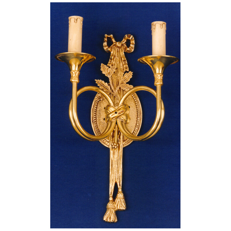 Cray Candle Wall Light, French Gold