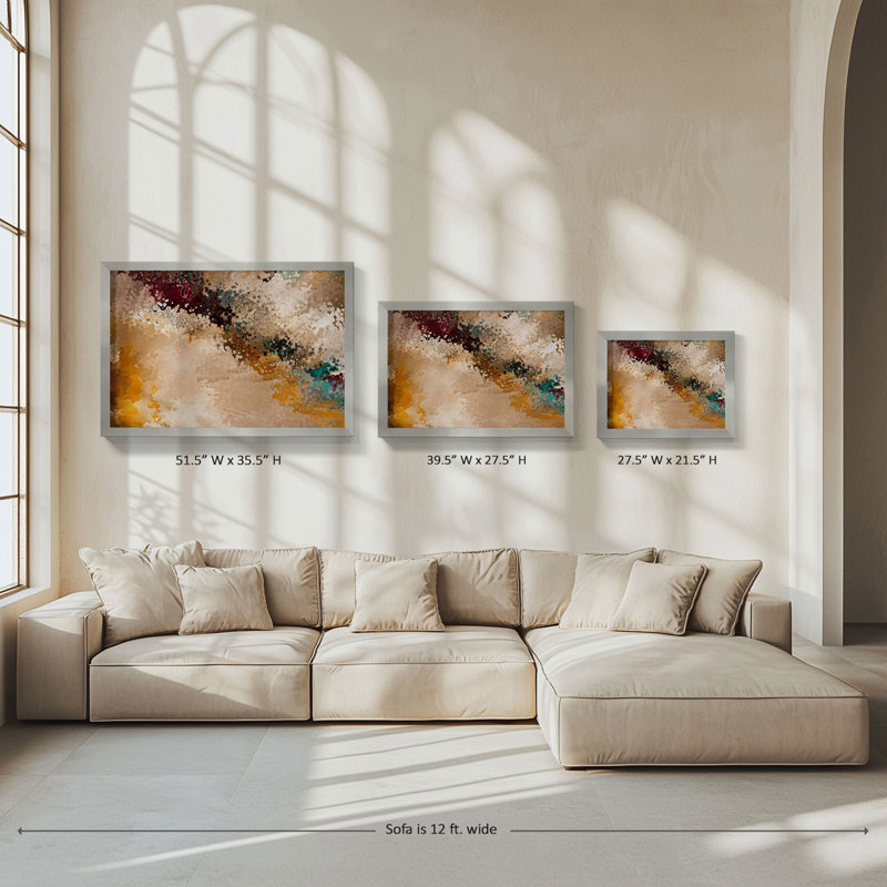 «1 Peter 5: 7 Casting Cares» par Mark Lawrence, reproduction, H 35,5 po x l 51,5 po x P 0,75 po, Acrylique encadré