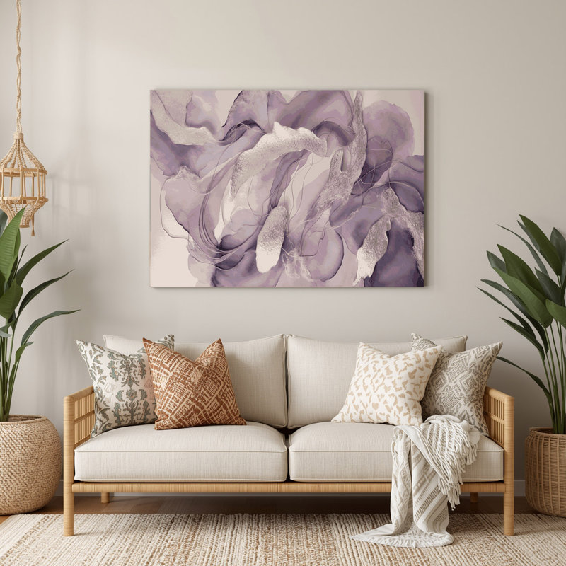 Aquarelle abstraite, art mural en métal beige 12, H 8 po x l 10 po