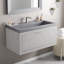 Lavabo de salle de bain en béton fabriqué à la main 36 po Native Stone Trough-41083345-37742375