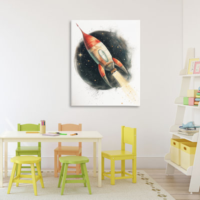 Journey To Space Rocket Canvas, design by Ray Powers