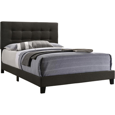 Charcoal Queen Bed For A Comfortable Bedroom Experience Panel Bed, And Stylish