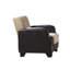 Fauteuil rembourré convertible avec rangement
