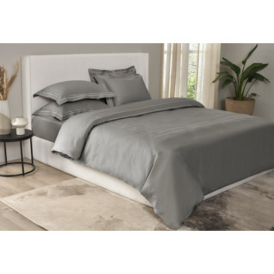 Ensemble de housse de couette en coton brodé P / Kaufmann Home Heritage