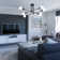 Eiren 6-Light 27.56'' Dimmable Sputnik Chandelier Modern Linear Semi Flush Mount Ceiling Light