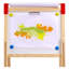 Chevalet d'art en bois pour enfants 3 en 1 avec tableau blanc magnétique et tableau noir