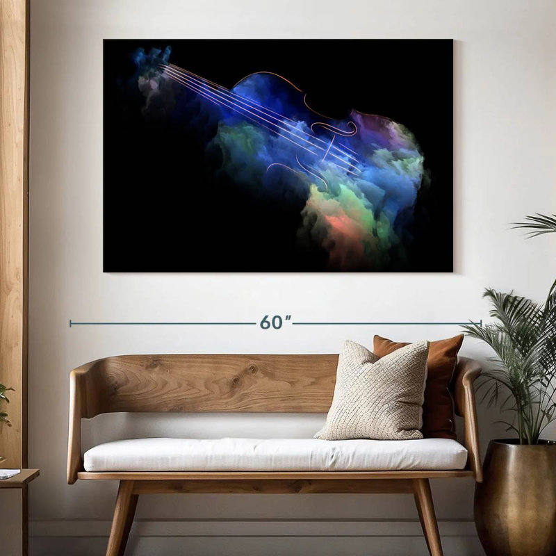Abarca Abstract Violin, 34" H x 51" W