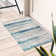Abstract Blue/Beige/Gray Area Rug