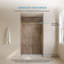 Receveur de douche rectangulaire extra-plat Lenora 122 cm x 81 cm avec bonde latérale dissimulée, blanc uni-135101907