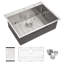 33X22x10"Drop-In Single Bowl Stainless Steel Kitchen Sink
