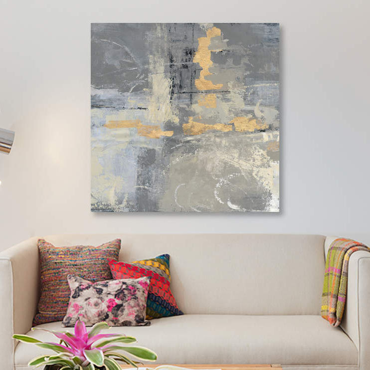 « missing you crop », impression sur toile, H 12 po x l 12 po x P 0,75 po, Pas de tapis, Toile tendue