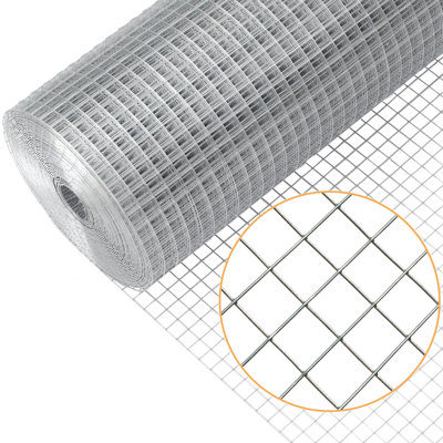 19 Gauge Hardware Cloth 1/2 inch Hot-dip Galvanized Chicken Wire Mesh, Welded Fencing