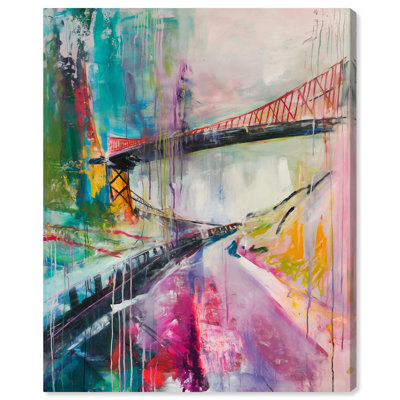 «Mystic Tides», toile abstraite surréalisme par Art Remedy
