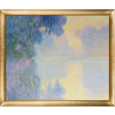 « misty matinée on the senne, lever » par claude monet, reproduction d’image sur toile