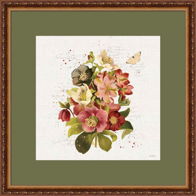 «Vintage Petals» par Katie pertiet, art mural encadré
