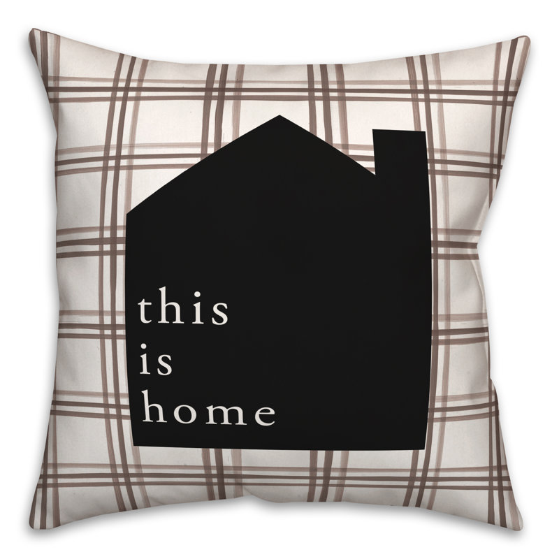 Plaid Outdoor Reversible Throw Pillow
