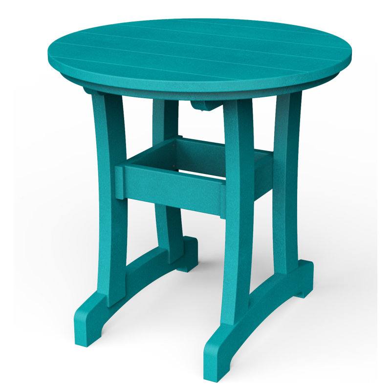 Table de salle à manger Stella, H 30 po x l 30 po x P 30 po, Bleu Aruba