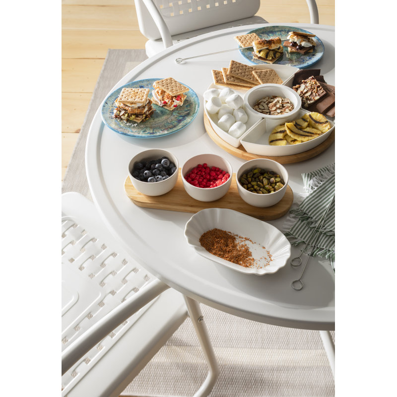 BergHOFF Leo 3Pc 9,28 oz Ensemble de bols à apéritif avec plateau en bambou
