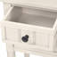 Console étroite, canapé mince avec trois tiroirs de rangement et tablette inférieure pour le salon, assemblage facile-370696434