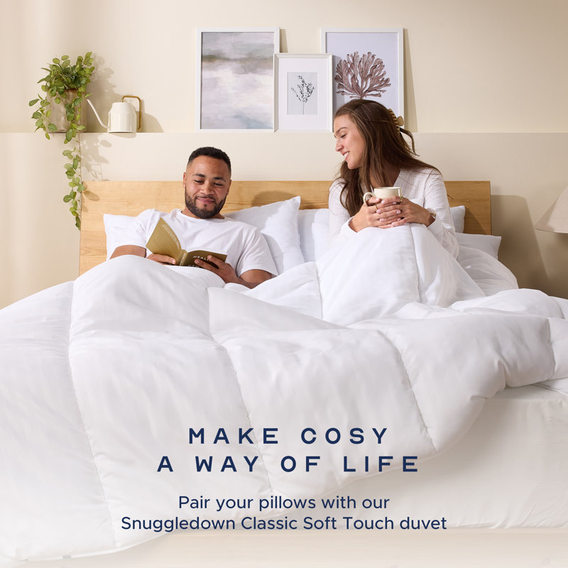 Snuggledown Scandinavian Hollowfibre 13.5 Tog Winter Duvet with 2 Pillows, Double