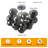 Hecker 4 - Light Unique Glass Globe Flush Mount