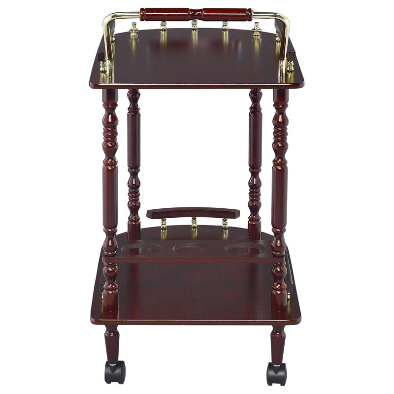 Chariot de service à 2 tablettes