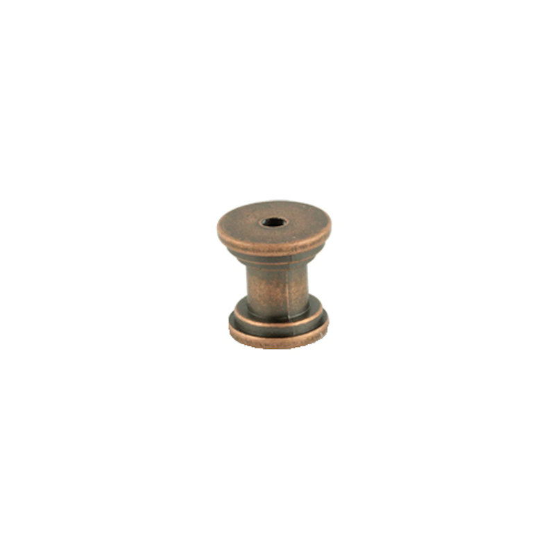 Base de bouton ou de poignée - 16 x 16 mm, Cuivre antique