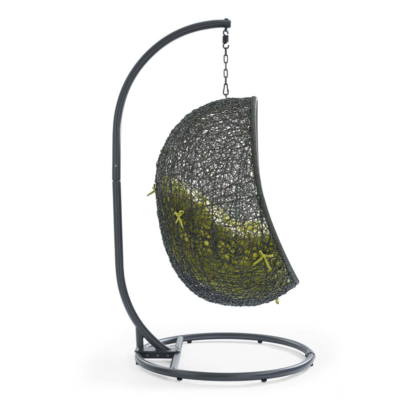 Balancelle d'extérieur avec support Modway Hide, Gris/Péridot