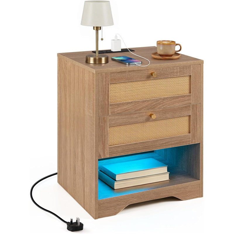 50cm W Particle Board Bedside Table