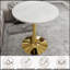 Table d'appoint ronde avec base piédestal effilée, idéale pour le salon, design minimaliste moderne-1905686343-1905686339-1905686365