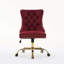 Chaise de bureau moderne rembourrée et capitonnée à boutons avec base en métal-2124249780-2124249781-2124249782