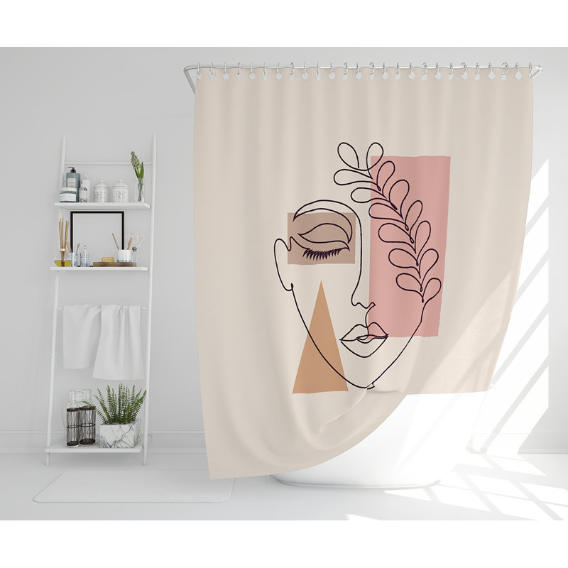 Ellamaria 13 Piece Polyester Shower Curtain Set