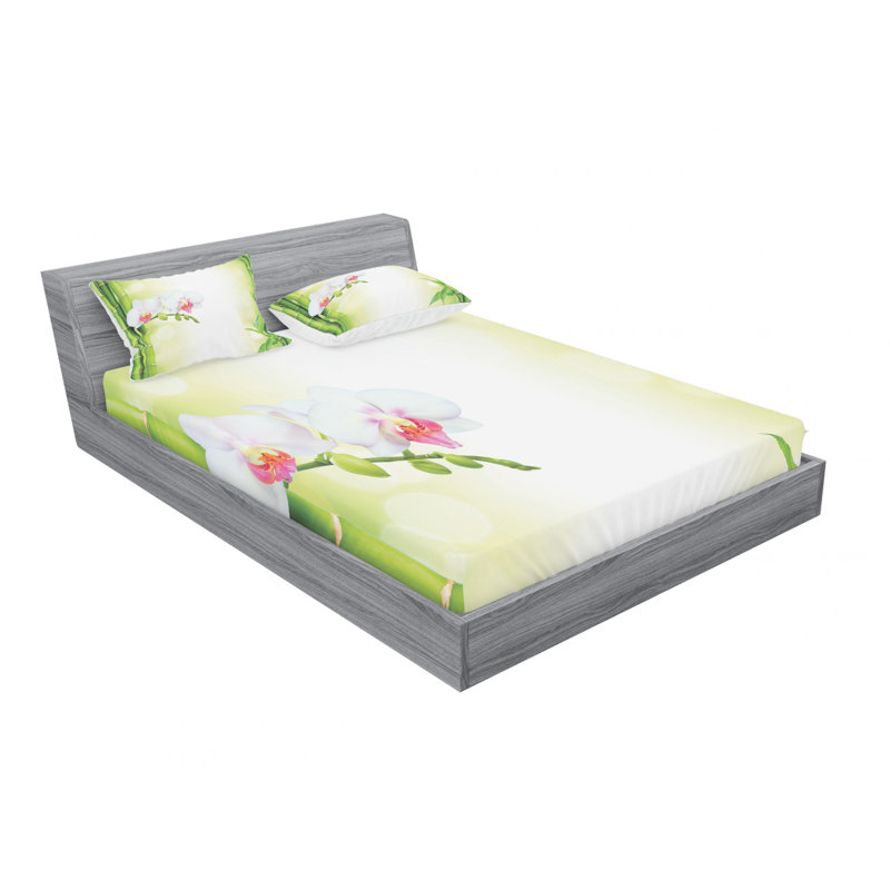 Microfiber Sheet Set, Queen Sheet Set with Fitted Sheet