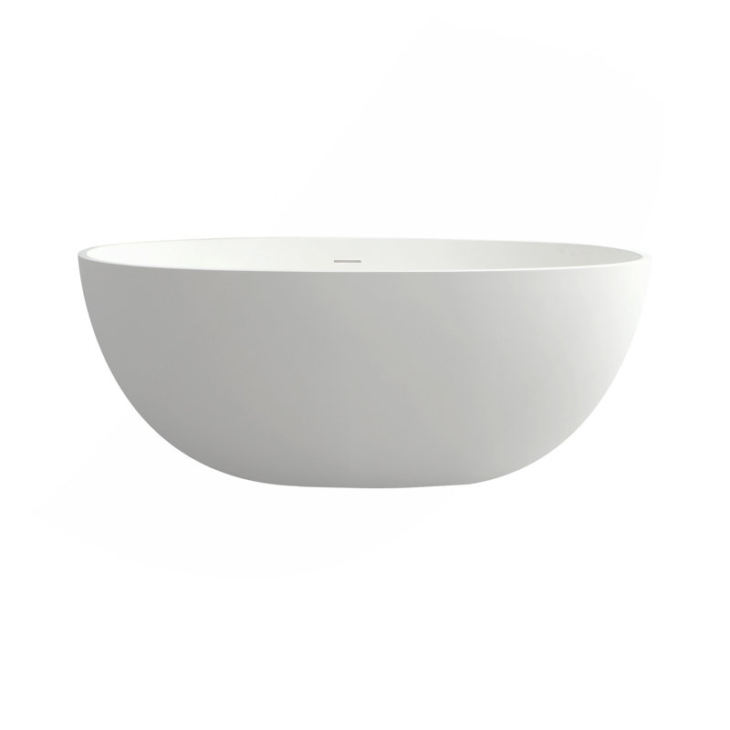 55" Solid Surface Soaking Bathtub