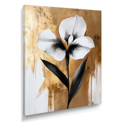 Iris in Regal Light III - Modern Floral Framed Wall Art