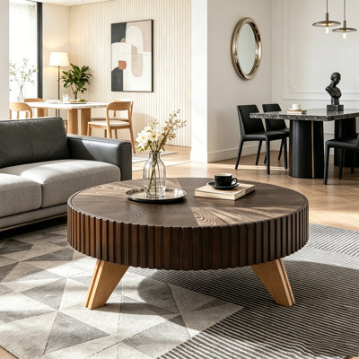 Table basse ronde rétro
