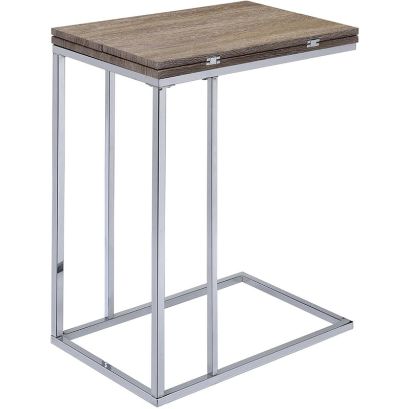 Renae Coffee Table,Cocktail table,Living room table with Metal Tube, 24" H x 18" W x 12" D