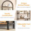 Bibliothèque arquée, rangement avec portes-1152351590
