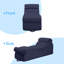 Chaise longue 68 po multifonctionnelle - fauteuil de yoga / lecture / détente en velours côtelé 5 couleurs avec repose-tête, repose-pieds et poches latérales, capacité de 300 lb (H 29 po x P 25 po)-844502506