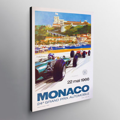 Monaco GP 1966 - Wrapped Canvas Print