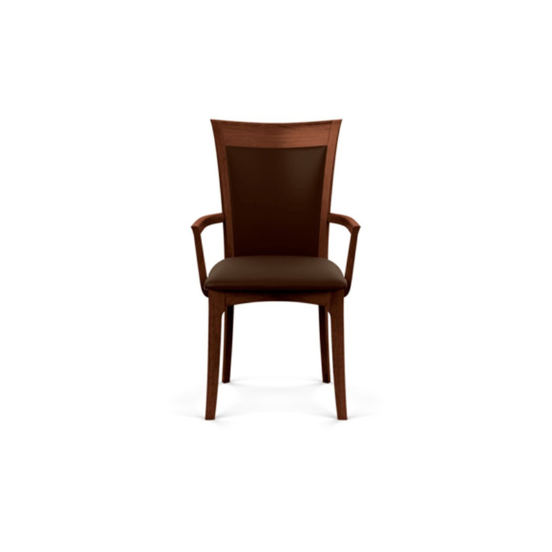 Morgan 19.25'' H Upholstered Armchair, Cognac Cherry, Coffee