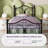 Anterrio Metal Open-Frame Bed with Butterfly Pattern Design Headboard and Footboard-2135558781-2135558778