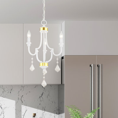 Danaleigh 3 - Light Steel Dimmable Chandelier