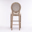 De 2 chaises, assise rembourrée, crème, rétro et élégante pour tous les environnements 2 pièces campagne française, dossier en filet, siège en éponge épaisse, structure en bois massif, style
